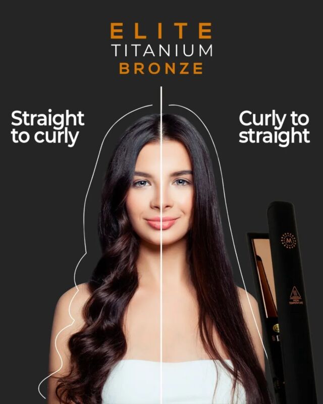 With Malina Elite Titanium Bornze you can go straight to curly and Curly to straight!

#straight #curly #elite #straightener #wavyhair #cruls